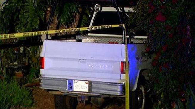 Police have issued an alert for a pickup truck carrying palm trees in its bed in connection with a Carlsbad homicide.
