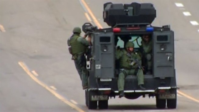 Officials stayed in a La Presa neighborhood for hours after a California Highway Patrol officer-involved shooting. NBC 7's Danya Bacchus reports. <b><a href=