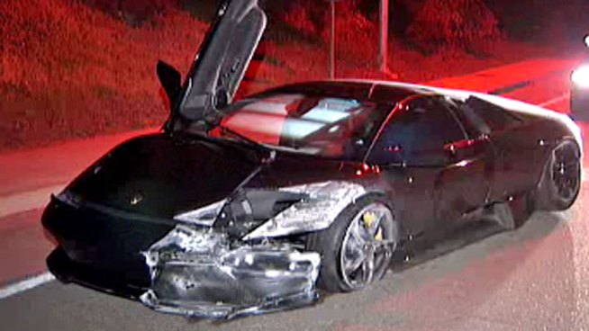 San Diego police are looking for the person who was behind the wheel of a $250,000 car that crashed in La Jolla Monday.