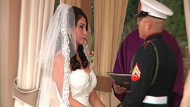 A San Diego couple recently had the wedding of their dreams after the groom recently returned from Afghanistan severely injured.