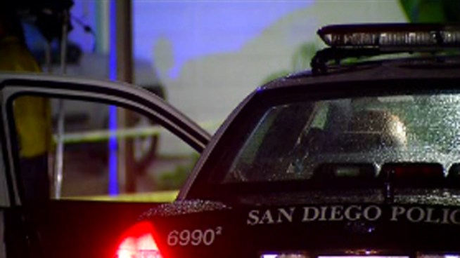 An SDPD officer shot a domestic violence suspect in Mira Mesa who allegedly posed a threat to police. The man was carrying a large rock and verbally threatening officers. NBC 7's Danya Bacchus reports.