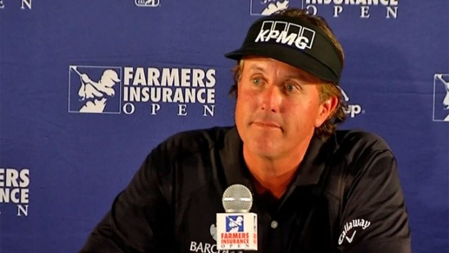 When asked about his comments on taxes, Phil Mickelson talks about how he's never had a problem paying his fair share before.