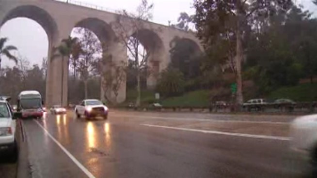 On and off rain hit San Diego, causing slick roadways and a slow, frustrating commute for many. NBC 7's Tony Shin speaks with local Mike Stasko about how the damp weather dampened his day.