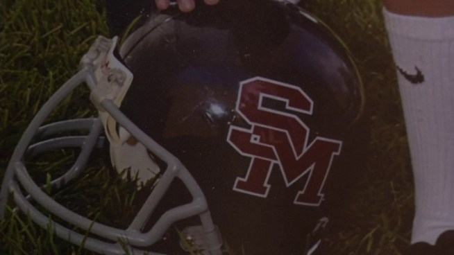 Tamara Hansel tells NBC 7 reporter Diana Guevara that a football coach for the San Marcos Pop Warner Football League allegedly harmed her son.