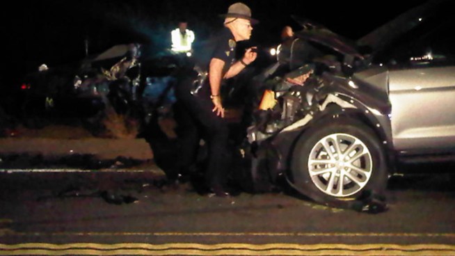 A 20-year-old female driver was killed in a crash near Safari Park after striking a downed deer with her car and fishtailing into traffic. NBC 7's Danya Bacchus reports.