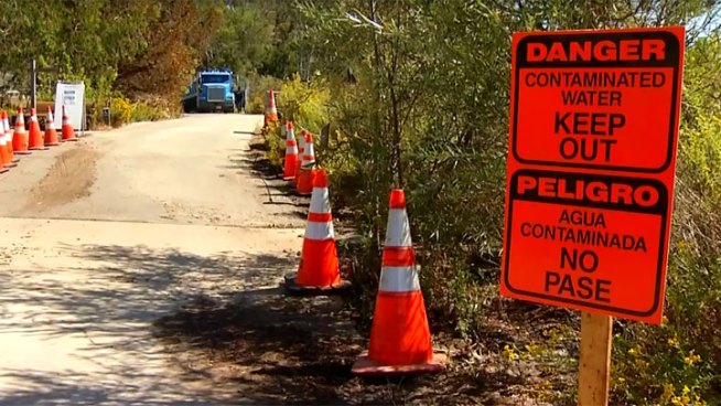 Video of the sewage spill in Carlsbad on October 7, 2012.