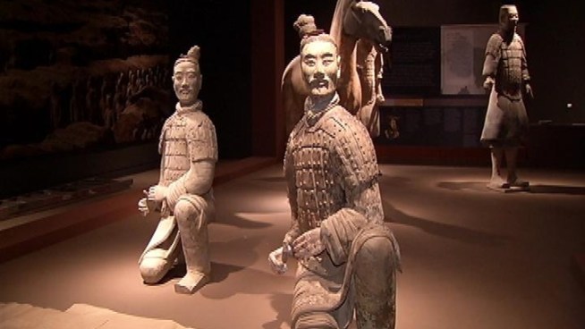 On loan from China, 200 incredibly preserved ancient works of art from three Chinese dynasties will be on display at the Bowers Museum in Santa Ana, starting October 1st.
