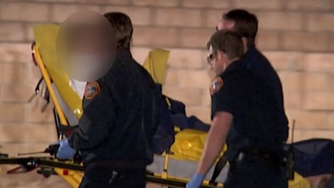 A husband and wife were hospitalized after a violent altercation that caused their frightened son to call police. NBC 7's Mari Payton reports.