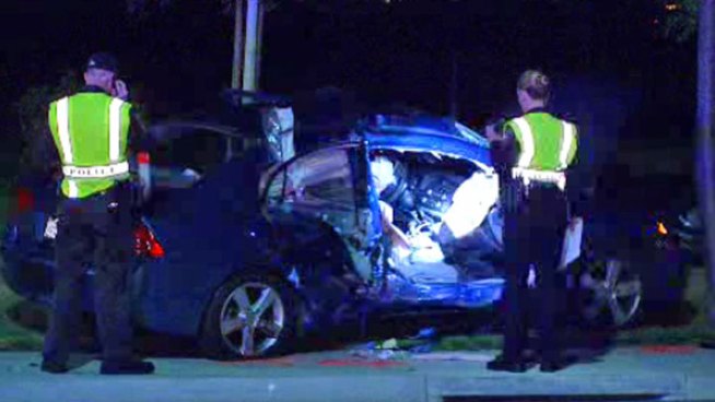 Two children and two adults were injured in a traffic accident at Palomar Airport Road and Innovation Way on Jan. 30. NBC 7 s Danya Bacchus reports.