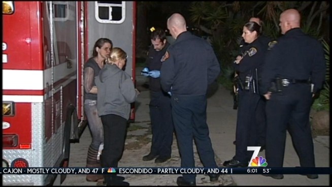 A woman and her dog were injured after a house fire in Ocean Beach.