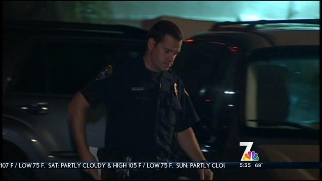 Police are searching for 3 armed suspects responsible for a home invasion robbery in City Heights. They say two men and one woman broke into a ground floor apartment at the 4100 block of Euclid Avenue. NBC 7's Chris Chan reports.
