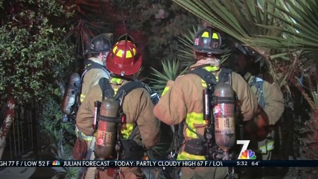 Woman Injured in Golden Hill House Fire. NBC 7's Brandi Powell reports.