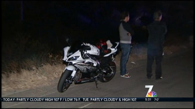 A handful of vehicles crashed on northbound Interstate 15 Monday after two motorcycle riders weaved in and out of traffic. NBC 7's Brandi Powell reports.