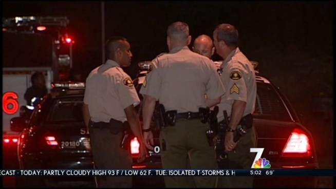 Deputies were called to Lee Avenue at 10:25 p.m. Sunday after a resident reported a suspicious man, wearing a ski mask in his driveway. NBC 7's Mari Payton reports.
