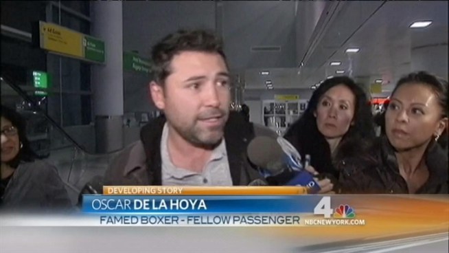 Passengers on the American Airlines flight that was delayed from Los Angeles to New York when passenger Alec Baldwin got into a dispute with a flight attendant explain what happened.