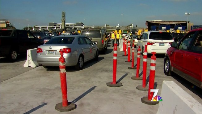 The second phase of construction on the San Ysidro Border finished early, giving a window for the border to open all 22 of their lanes---getting people across faster and testing the new lanes during the busy holiday weekend.