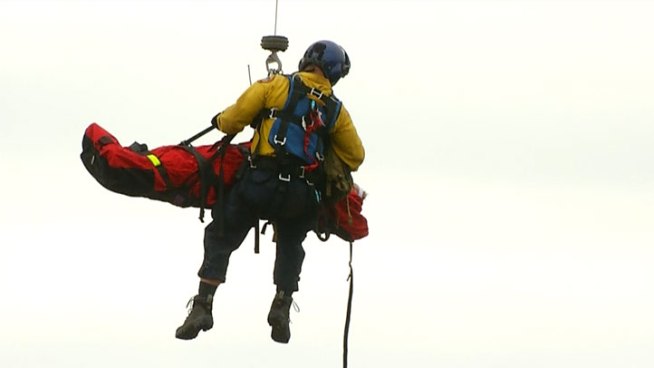 San Diego lifeguards told NBC 7 a 16-year-old was injured after his friend landed on top of him near Sunset Cliffs and Osprey Street.