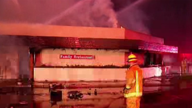 Spires Family Restaurant in Escondido was heavily damaged on Sunday, Sept. 30 when it caught fire.