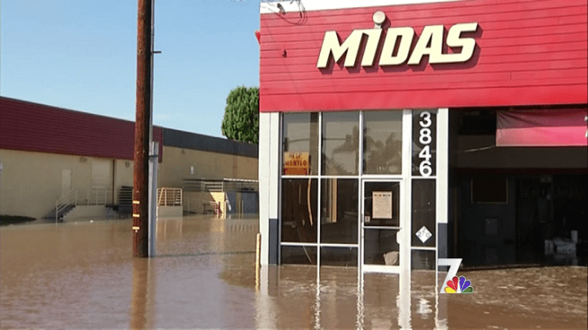 A water main break in Midway affected five businesses and traffic on Friday. Lea Sutton reports.