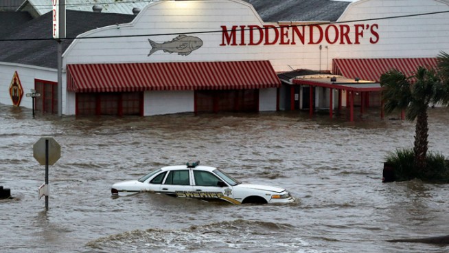 Storm continues to dump rain on Louisiana and Mississippi. Danielle Leigh reports.