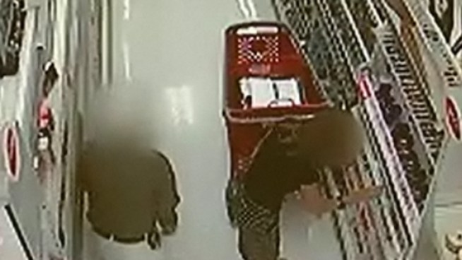 Investigators are releasing this video because they say it should be a warning to all women,  that it can happen anywhere.