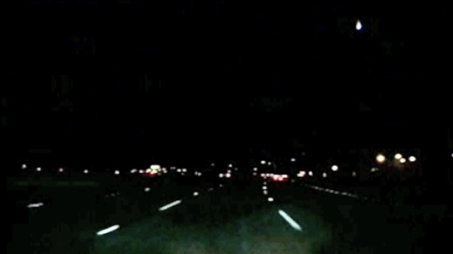 On a day that had a lot of people talking about meteorites and asteroids, a fireball of some sort was seen streaking across the Bay Area skies. The fireball was seen around 7:45 p.m.