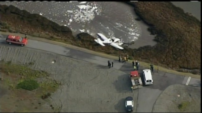A small plane registered to CEO of Weber Logistics crashed Monday near the San Carlos airport. Everyone on board was reported to be OK.