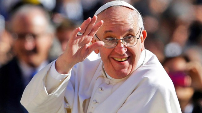 Pope Francis issued an appeal for the protection of the weak, the poor and the world environment Tuesday at a special Mass <A HREF=