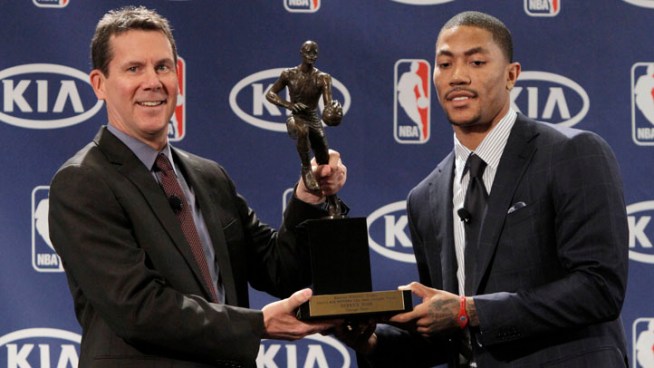 No. 1 is number 1.  Bulls guard Derrick Rose on Tuesday was officially named the NBA's youngest-ever Most Valuable Player.