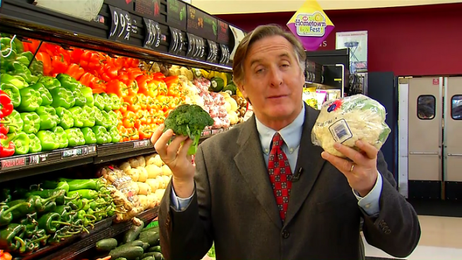 Hideko Edwards from Shimbashi Izakaya restaurant and Dirk Stumps from Stumps Family Market talks to NBC 7 reporter Consumer Bob about the rising cost of produce.