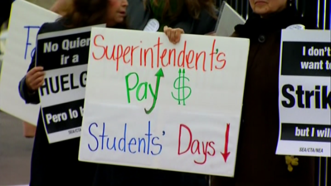 Teachers in San Ysidro say nepotism is the reason why they still don't have a contract, with sons, daughters and cousins of board members and administrators working in the school district. NBC 7 reporter Chris Chan spoke to district officials and the teachers who are worrying about their jobs.