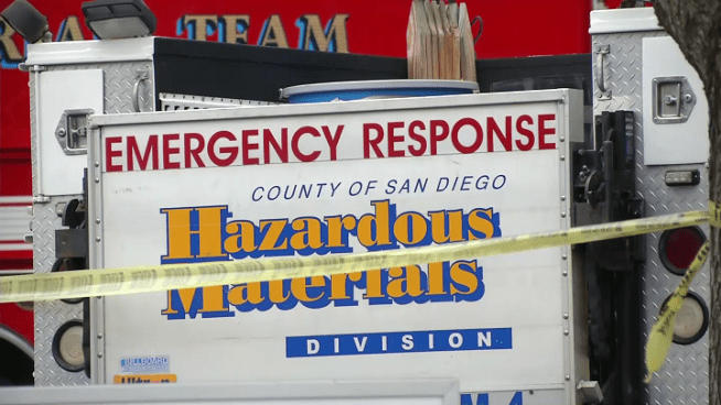 About 100 people were evacuated from the Sharp-Rees Stealy medical building for an unusual smell that left seven people feeling sick.