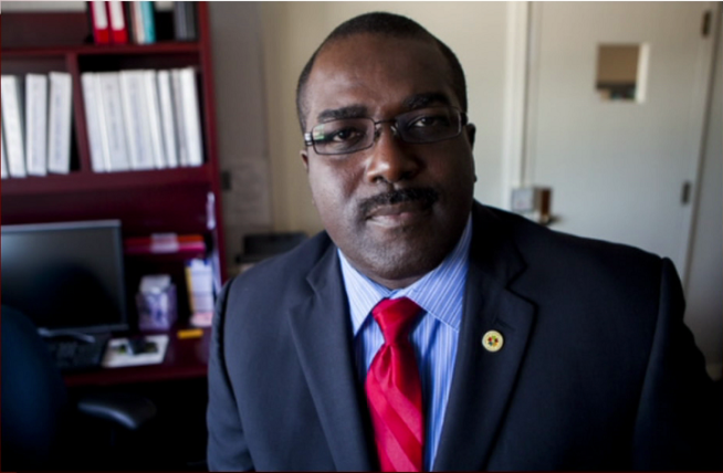 San Diego Unified School District's new chief financial officer Stan Dobbs gave an interview to media partner Voice of San Diego and provided misinformation, according to board president John Lee Evans.