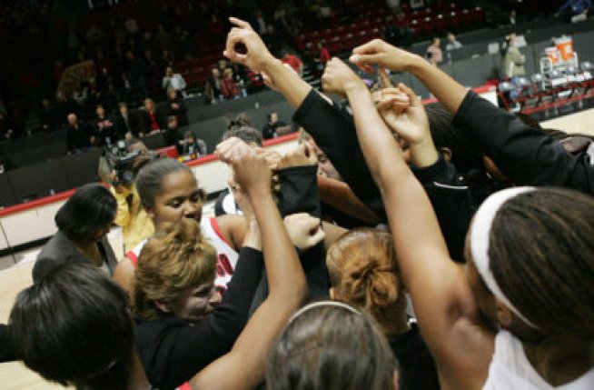 Lady Aztecs Ready to Go Dancing