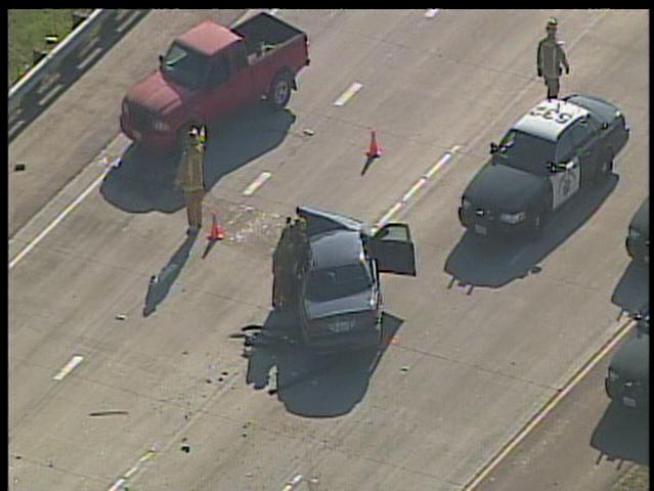 Head-on Collision Shuts Down Freeway 