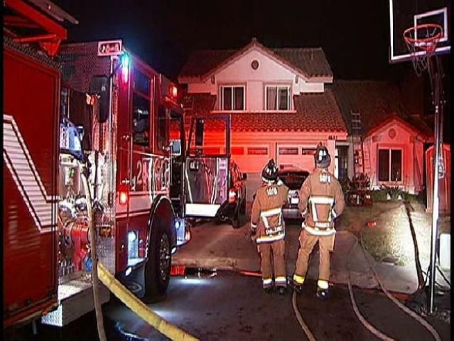 A Carmel Valley family woke up to a fire in their home, just after midnight. The second floor of a home on the 4600-block of Sevona was engulfed in flames, due to a contractors table and materials firefighters tell NBC 7s Brandi Powell.