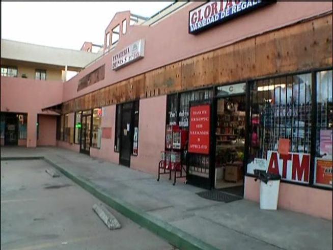 A 100-foot awning fell off a <a title=