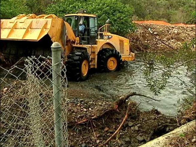 The city was granted an emergency permit in an effort to reduce future flooding.