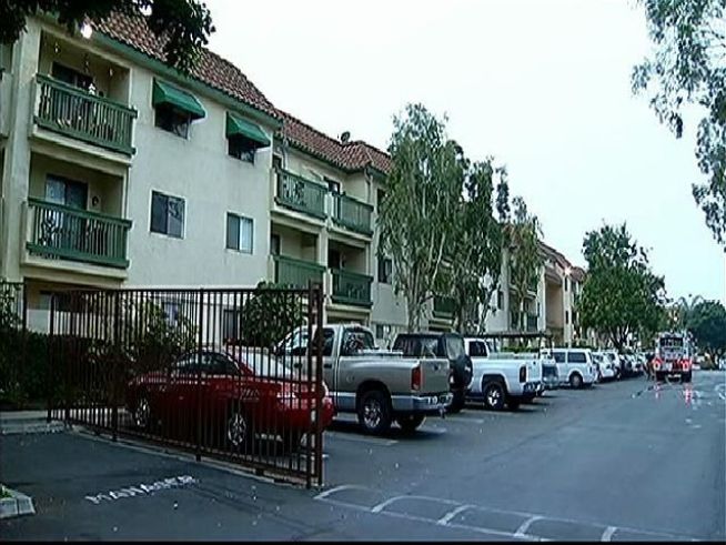 A fire broke out just before 3:30 a.m. in a senior apartment on 715 N. Broadway in Escondido Tuesday morning.