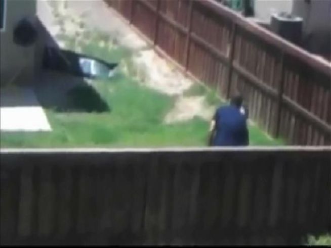 WARNING GRAPHIC VIDEO: According to Imperial County Sheriff's Department, Anthony Sanchez, an Imperial Irrigation District Director, was recently videtaped by his neighbor as he beat his child during a game of catch in the backyard. NBC 7's Lea Sutton reports.