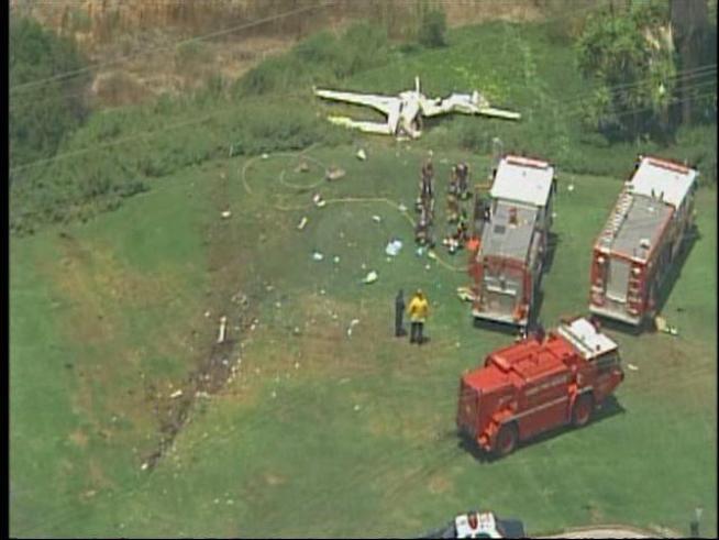 One person was killed and four others critically injured in a plane crash near <a title=