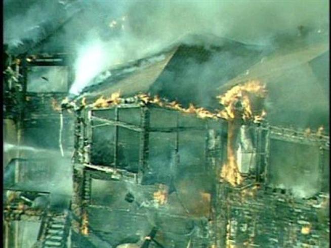 Watch raw video of a canyon home near El Cajon go up in flames.