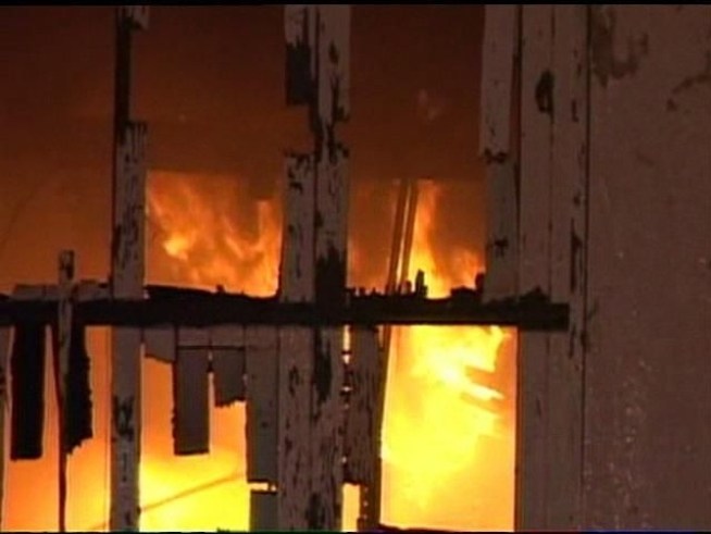 Part of the building collapsed.