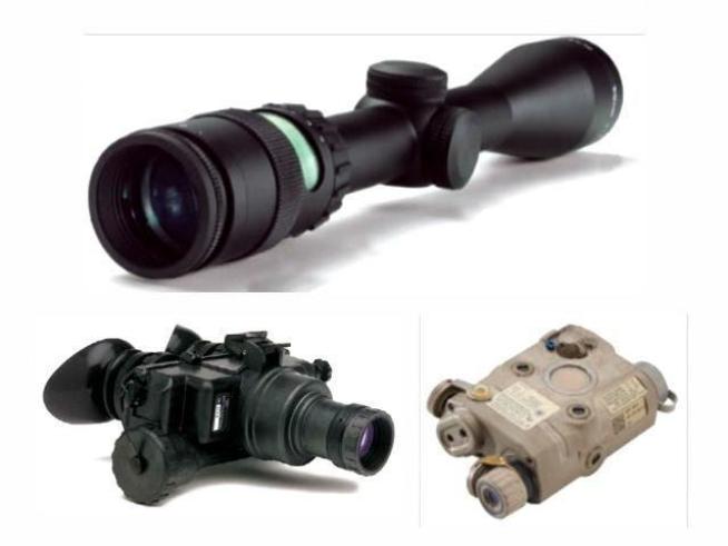 The items include tactical flashlights, rifle scopes, laser aiming devices and night vision technology. All of it valued at more than $200,000.