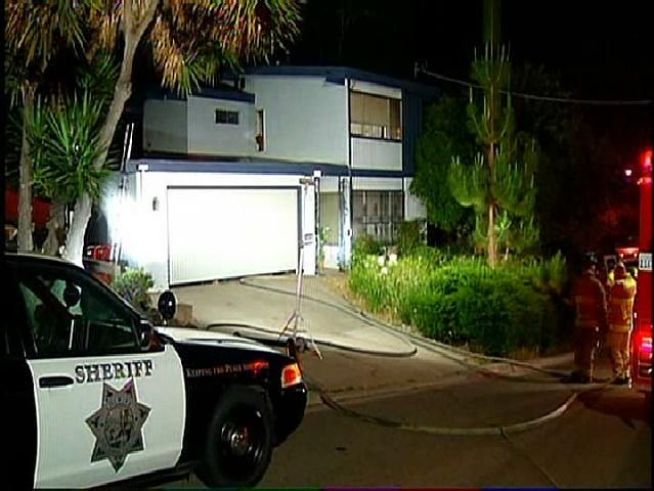 Firefighters were called out to a burning home in Spring Valley Thursday night, the same address where an armed robbery was reported earlier. NBC 7s Nicole Gonzales talks to witness Cara Pearson in this report.