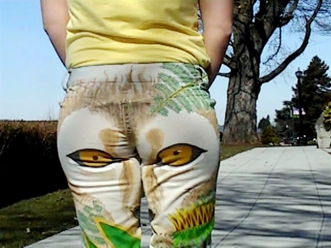 Winkers: Decorated pants that use the crease between your butt and thigh to create a 