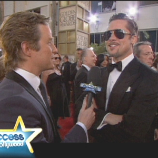 The Truth Behind The Brad Pitt Golden Globes Red Carpet Interview