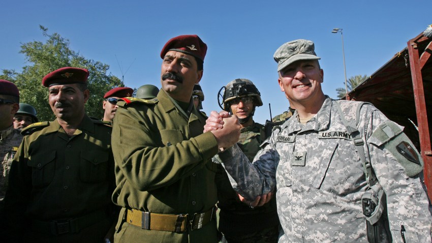 APTOPIX Iraq Green Zone Handover