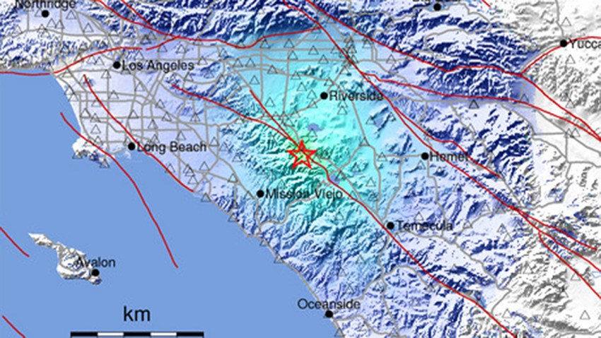 Earthquake california lake elsinore