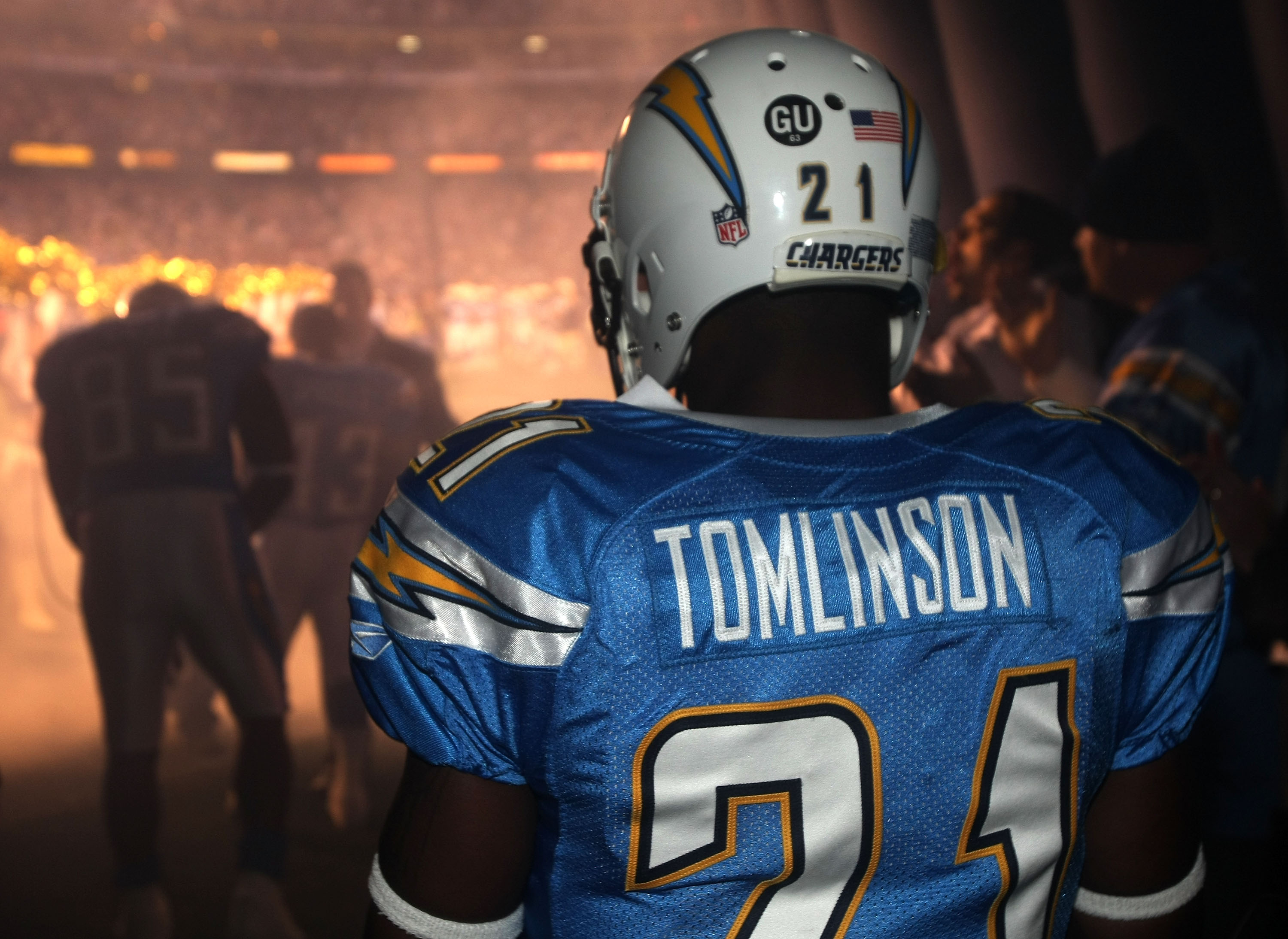 NFL chargers 21 Tomlinson Jersey Shirt